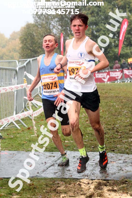 Boys under-15s, National Cross Country Relay Champs., Berry Hill Park, Mansfield.  Photo: David T. Hewitson/Sports for All Pics